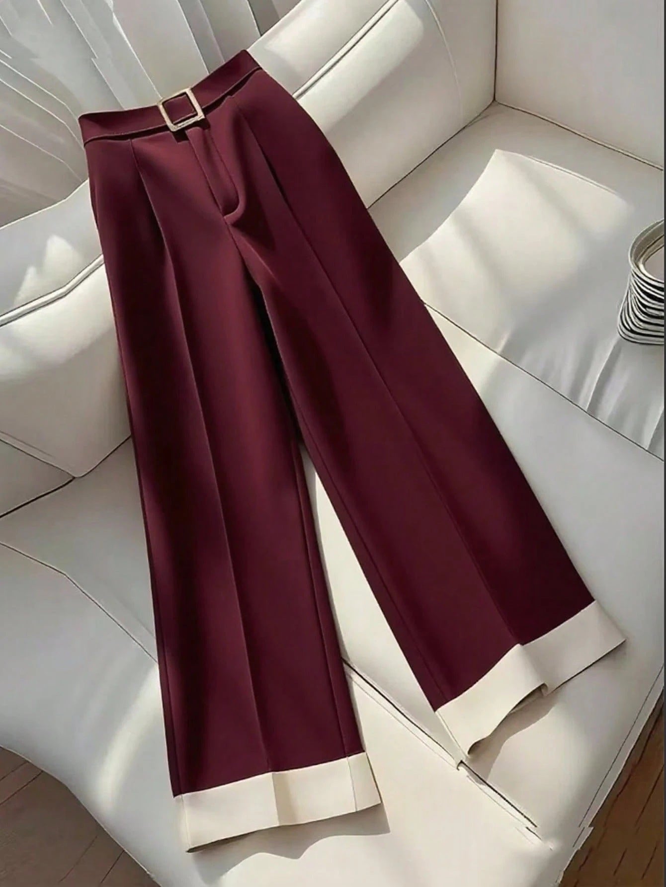 Retro Khaki Design Women's Autumn Casual Pants - Eve & Kith