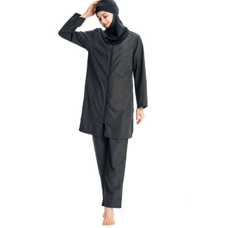 2019 Women's Lightweight Modest Swimwear Set with Hoodie - Eve & Kith