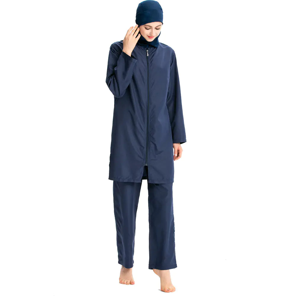2019 Women's Lightweight Modest Swimwear Set with Hoodie - Eve & Kith
